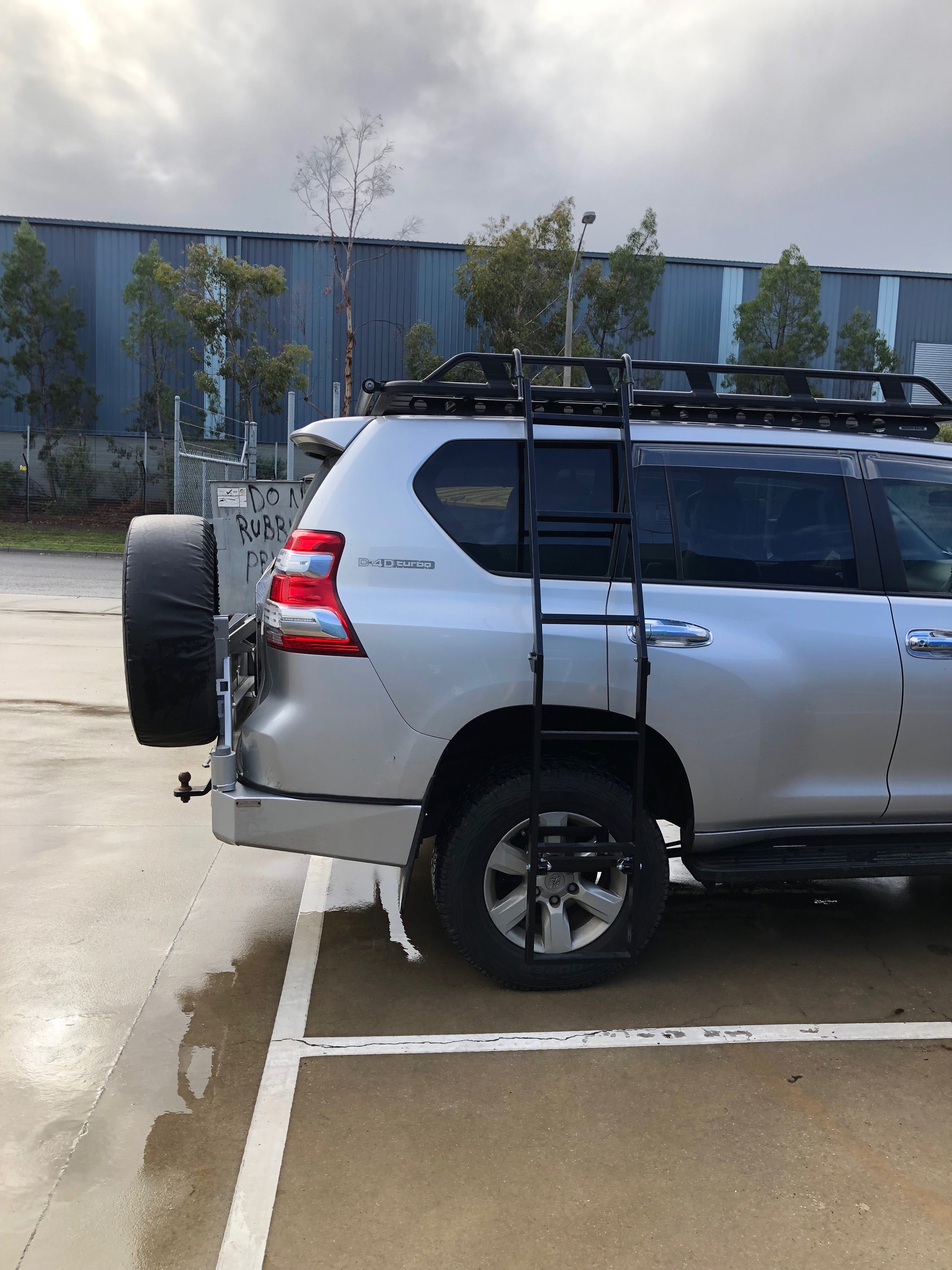 Portable Ladder Folding Ladder Roof Rack Ladder; Heavy Duty Fits most ...