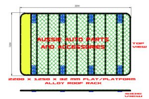 2200x1250x70mm Flat Platform rack