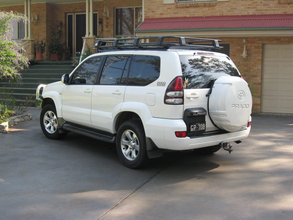 Toyota Land Crusier prado 120 series backbone laser-cut brackets for 2200mm Rack