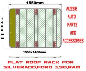 Alloy Platform,Flat Roof Rack for chevrolet Silverado, Ford 150 ,RAM,GMC 1550X1400mm