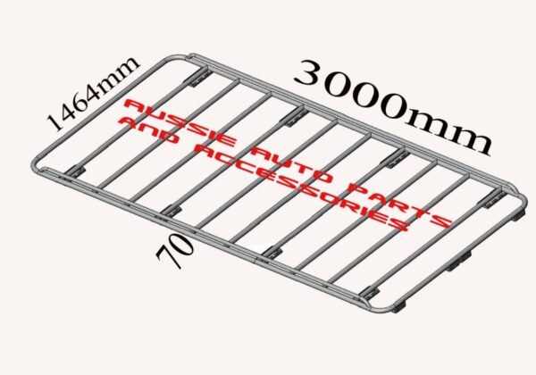 Tradesman style ,open ends low profile 3000x1464x72mm
