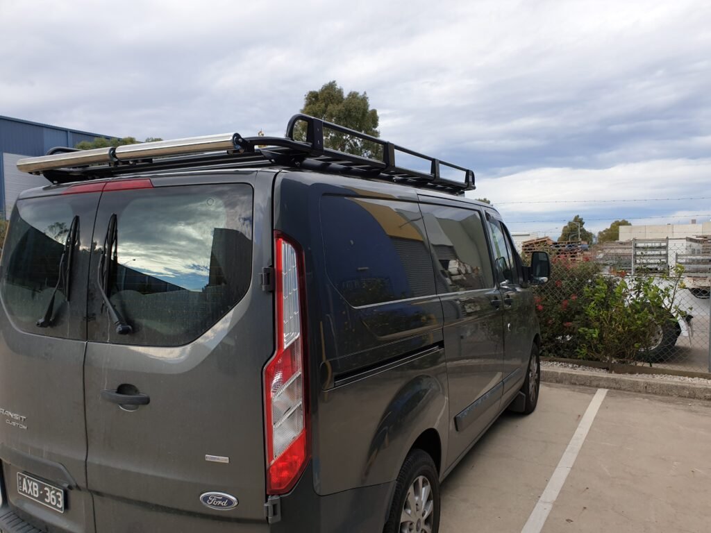 Ford Transit custom SWB backbone/laser-cut monting bracket for 2700mm rack