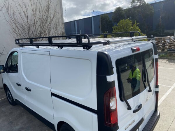 Tradesman Style Steel,Open ends roof Rack 2700x1600mm for Mitsubishi Express GLX , SWB,Renault Trafic SWB