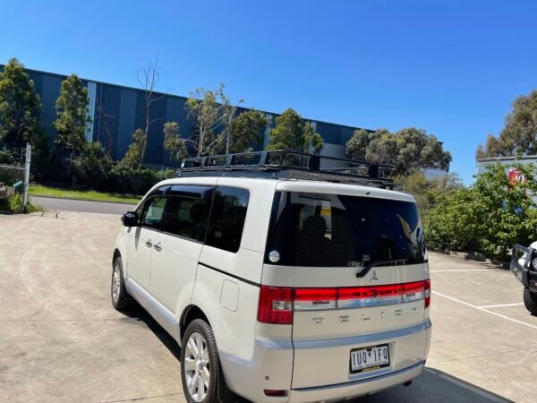 Backbone, Laser-cut mounting bracket for full length 2200 mm Rack for MITSUBISHI Delica D5