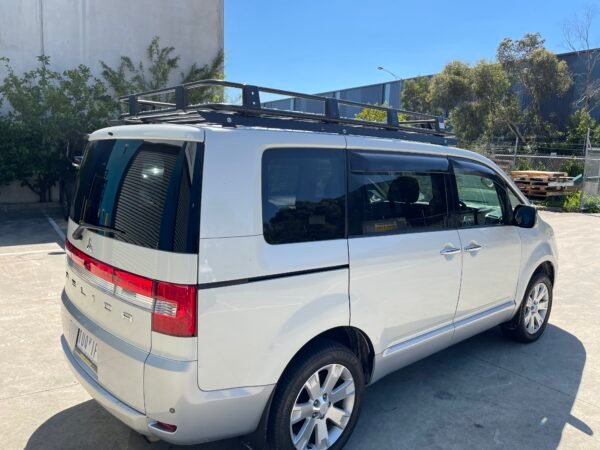 Backbone, Laser-cut mounting bracket for full length 2200 mm Rack for MITSUBISHI Delica D5