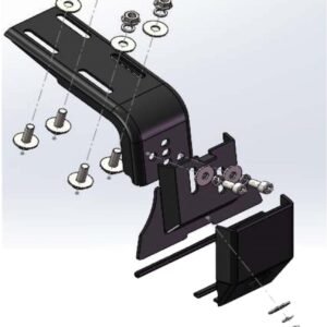 4 To 6 Inch Adjustable Rain Gutter Mounting bracket for Old HIACE,PATROL,