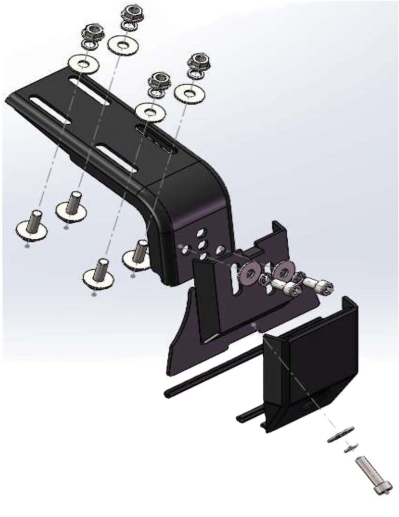 4 To 6 Inch Adjustable Rain Gutter Mounting bracket for Old HIACE,PATROL,