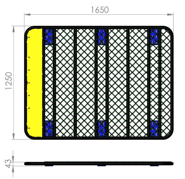 1650x1250 Platform/Flat Roof rack