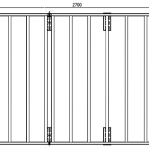 Tradesman Style Steel,Open ends roof Rack 2700x1600mm for Mitsubishi Express GLX , SWB,Renault Trafic SWB