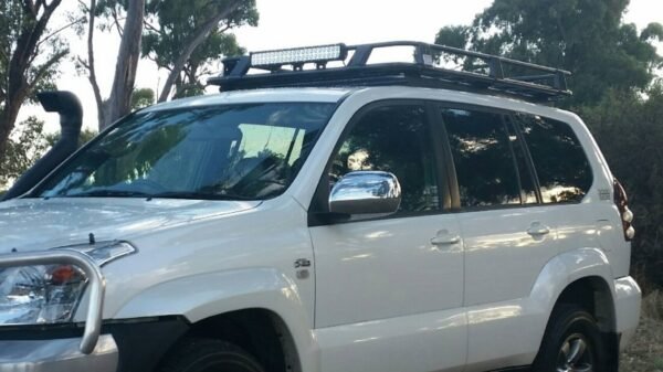 Backbone laser-cut steel mounting bracket for Toyota Prado 120 serie 1800mm rack