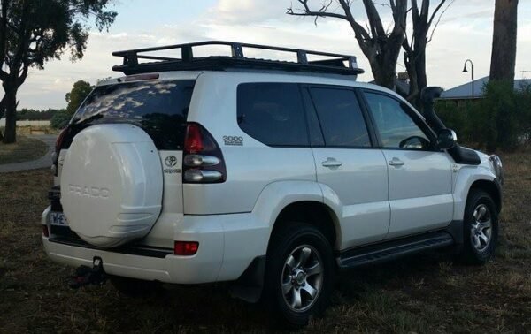Backbone laser-cut steel mounting bracket for Toyota Prado 120 serie 1800mm rack