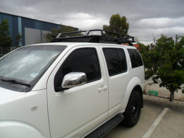 Nissan Pathfinder R51 with factory rails Steel Laser cut brackets for 1800 rack