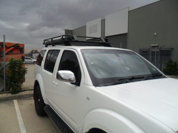 Nissan Pathfinder R51 with factory rails Steel Laser cut brackets for 1800 rack