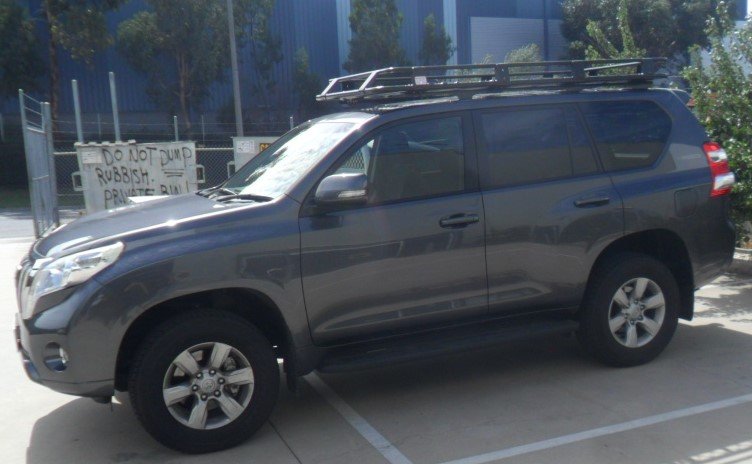 Toyota Land Crusier prado 150 series backbone laser-cut brackets for 2200mm Rack
