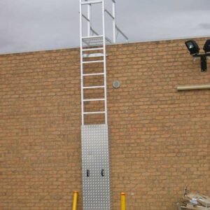 LADDER SAFETY GUARDS ARE UNIVERSAL, ERGONOMICALLY-FRIENDLY GUARDS THAT RESTRICT ACCESS TO LADDERS BY UNAUTHORIZED OPERATORS AS WELL AS PREVENT POTENTIAL HEALTH & SAFETY RISKS.