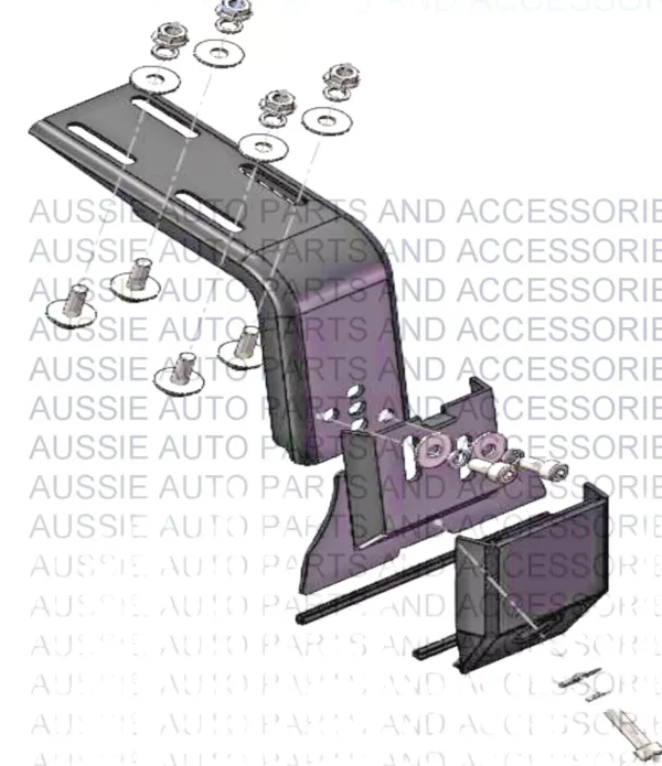 6 To8 Inch Adjustable Rain Gutter Mounting bracket for Hiace SLWB,2005-2019 ,Sahara 80'setc