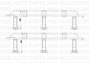 11- 12 Inch Adjustable Rain Gutter Mounting bracket for High Roof,LAND ROVER 1/2 