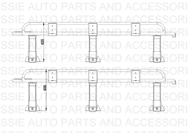 11- 12 Inch Adjustable Rain Gutter Mounting bracket for High Roof,LAND ROVER 1/2