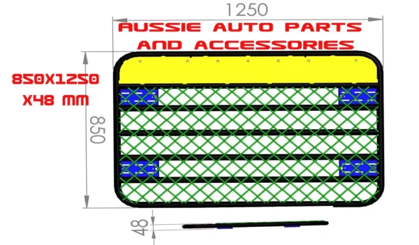 Platform, Flat Alloy Rack 850x1250x70mm