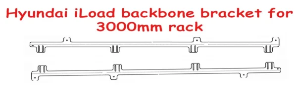 Hyundai iLoad ,LDV G10,backbone. laser-cut mounting bracket for 3000mm rack - Image 5