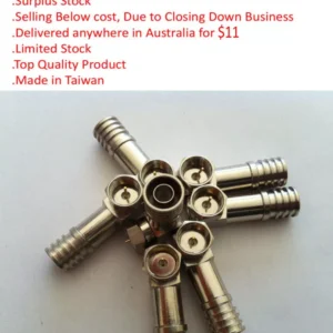 100 PCS Right angle Crimp RG6 Quad/ F type,Made in TAIWAN Free delivery