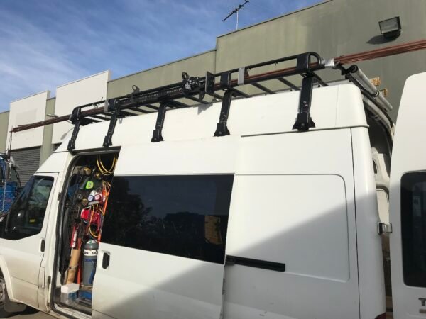 Open End Steel Roof Rack Tradesman 3300 X11600mm suits Renault Trafic LWB ,Volkswagen Crafter