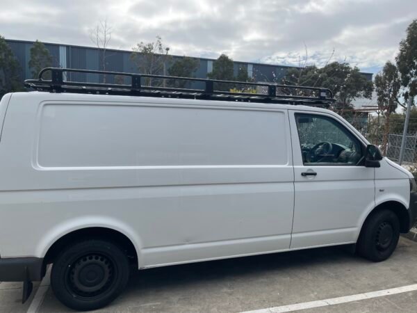 Volkswagen Transporter T5,T6 LWB backbone, laser-cut Steel mounting bracket for 3300 Rack