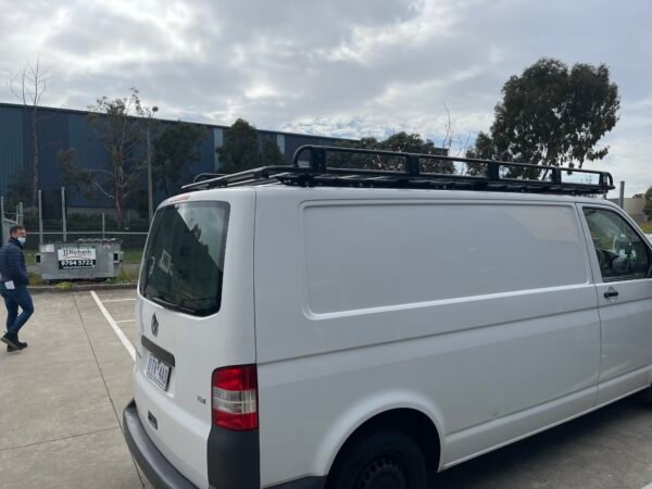 Volkswagen Transporter T5,T6 LWB backbone, laser-cut Steel mounting bracket for 3300 Rack